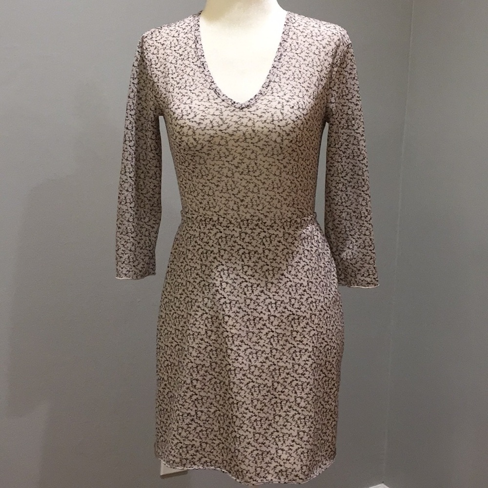 Vintage Beige Floral Top and Skirt